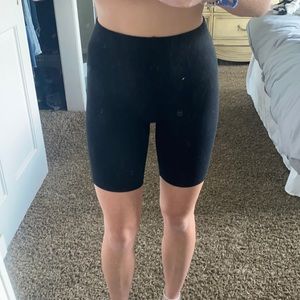 Forever 21 XS black legging biker shorts NWT